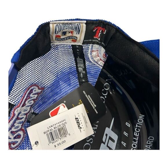 Texas Rangers Blue Trucker Hat Pro Standard Unisex Adjustable Mesh Back Cap - Picture 7 of 8